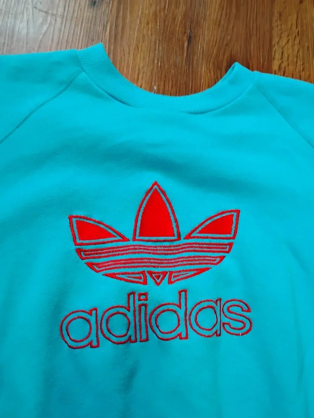 Vintage 80s Adidas Trefoil Logo Crewneck Sweatshirt